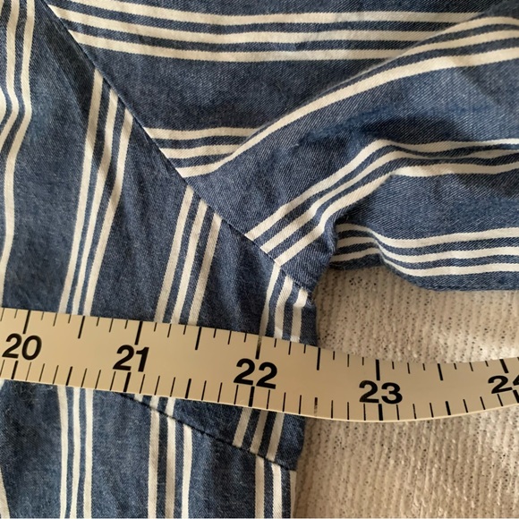 Old Navy Blue and White Striped Midi Dress - Picture 4 of 8